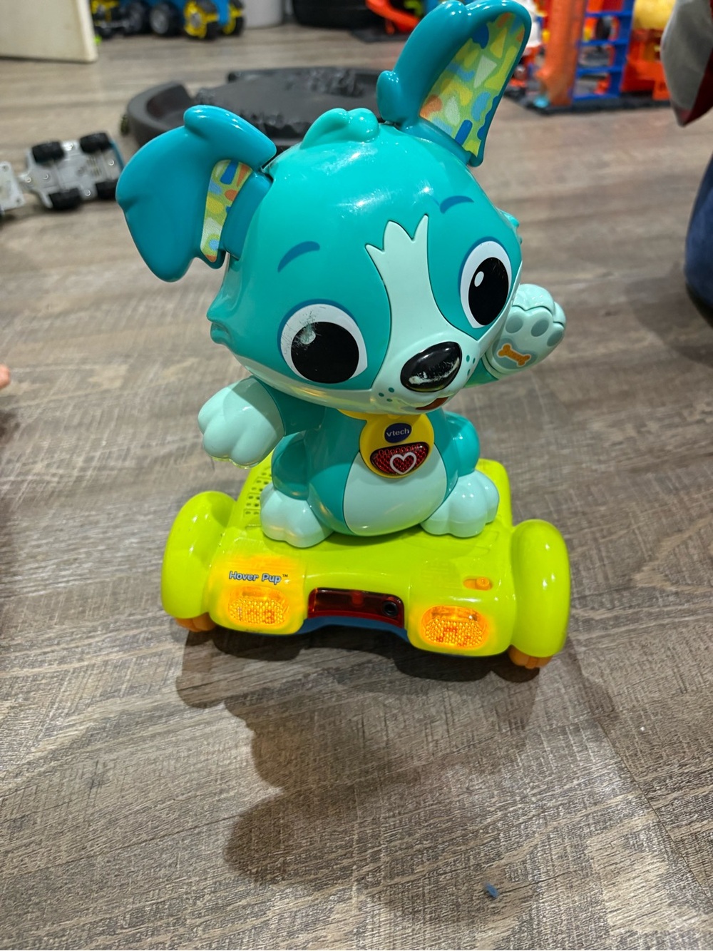 VTech Teal Puppy Ride-On Learning Toy - Teal and Lime